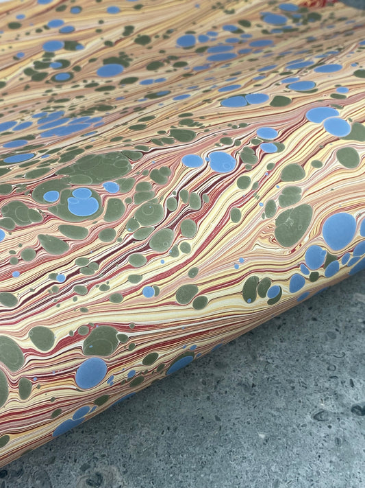 Full Sheet Hand-Marbled Paper P189