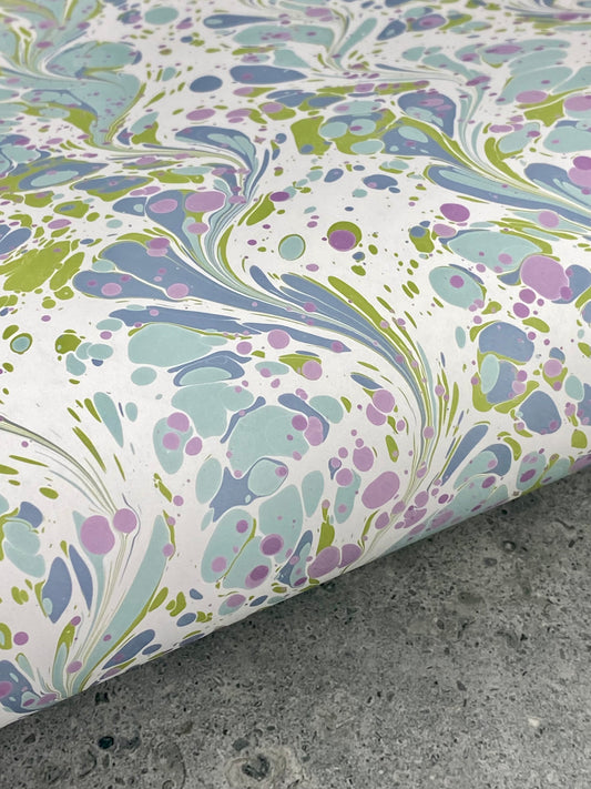 Full Sheet Hand-Marbled Paper P204