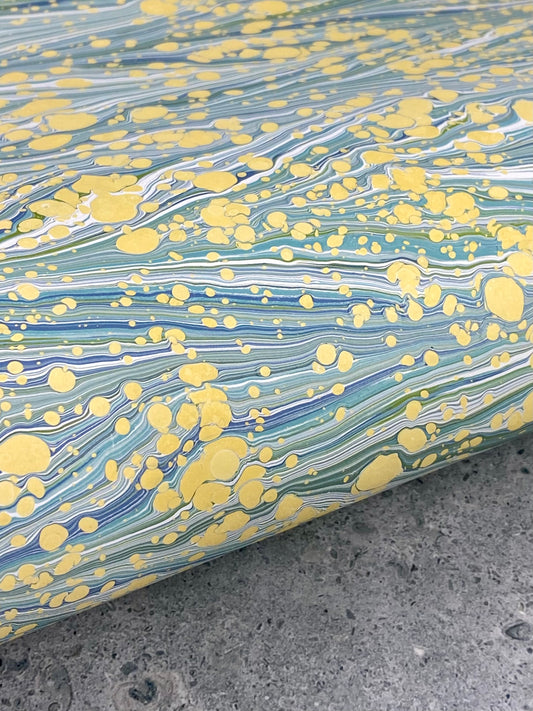 Full Sheet Hand-Marbled Paper P207