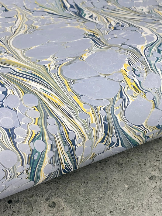 Full Sheet Hand-Marbled Paper P209