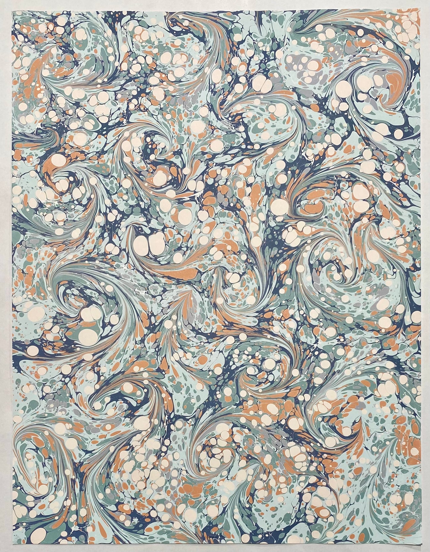 Full Sheet Hand-Marbled Paper P229