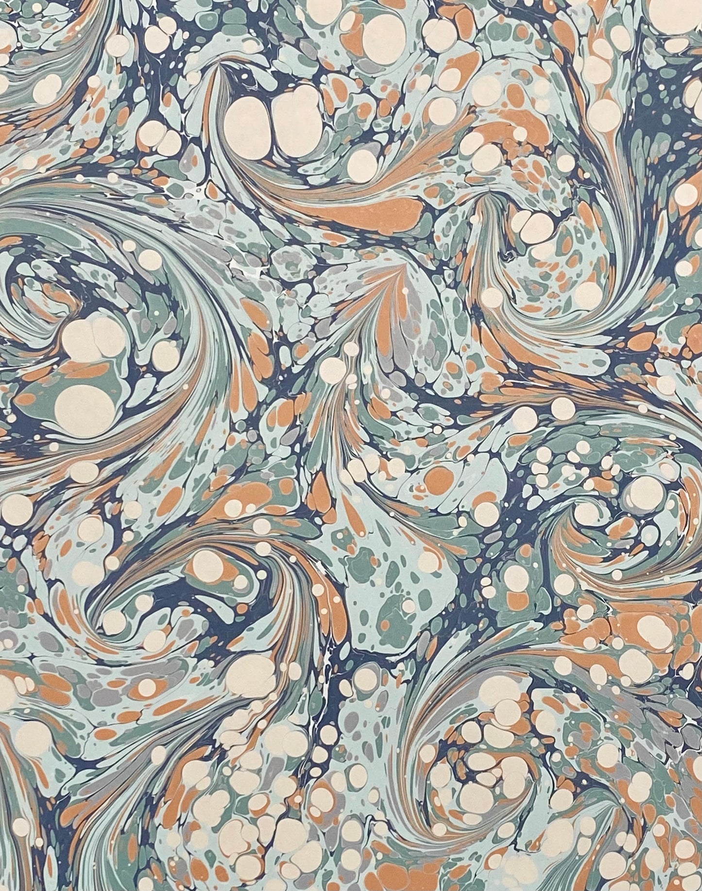 Full Sheet Hand-Marbled Paper P229