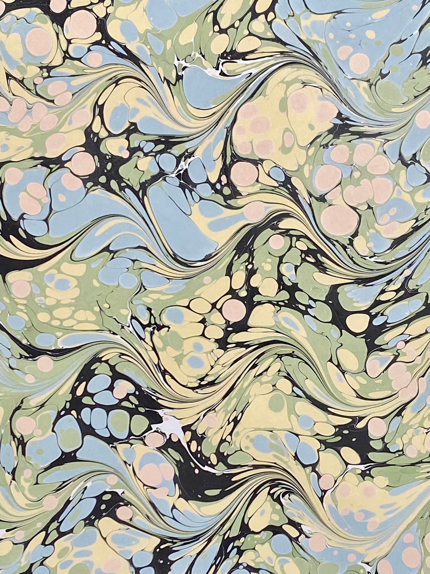Full Sheet Hand-Marbled Paper P228