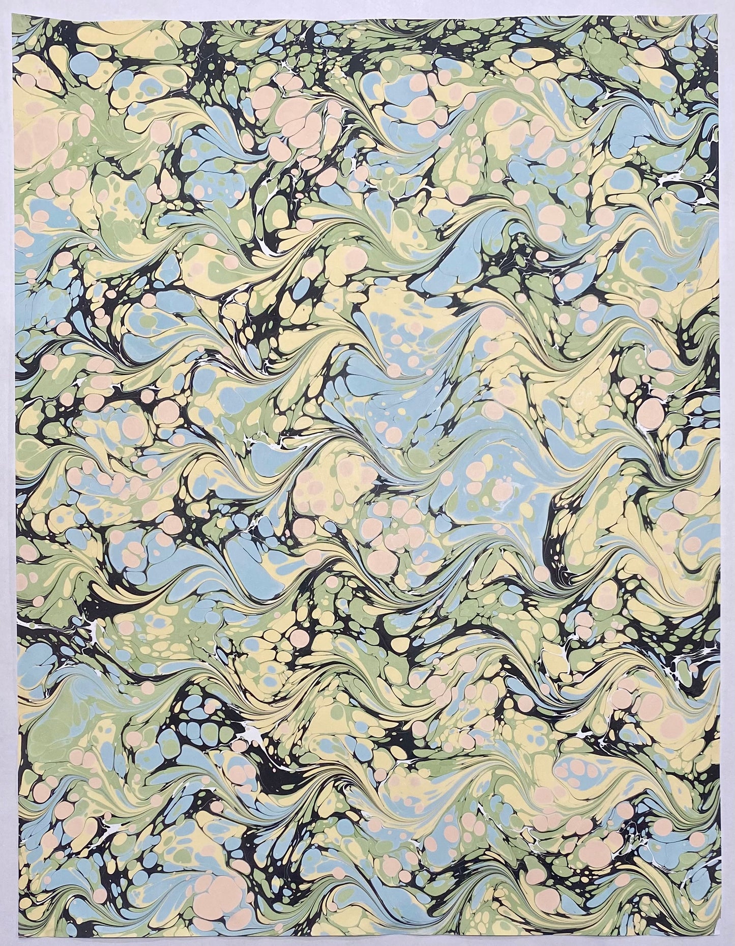 Full Sheet Hand-Marbled Paper P228