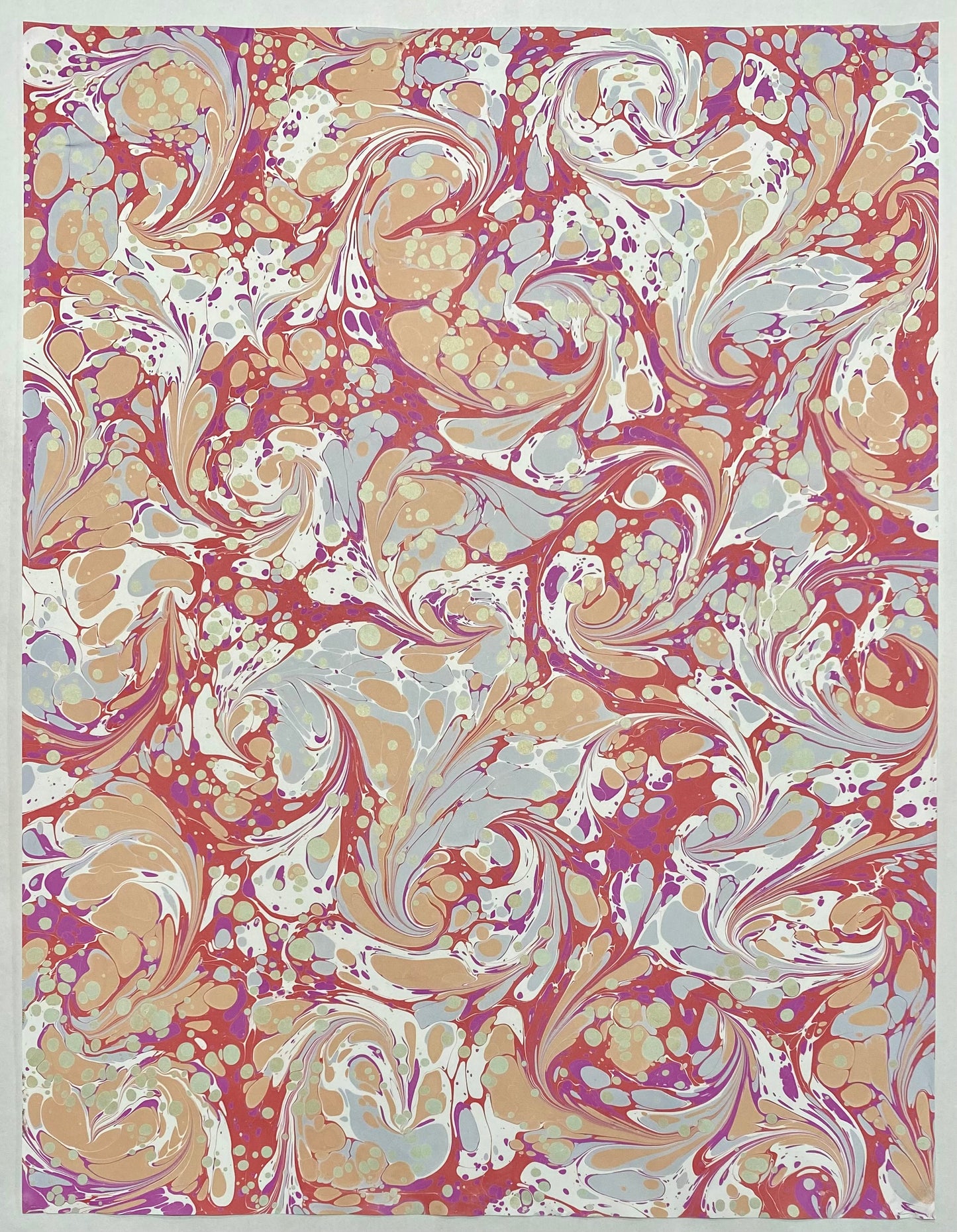 Full Sheet Hand-Marbled Paper P226