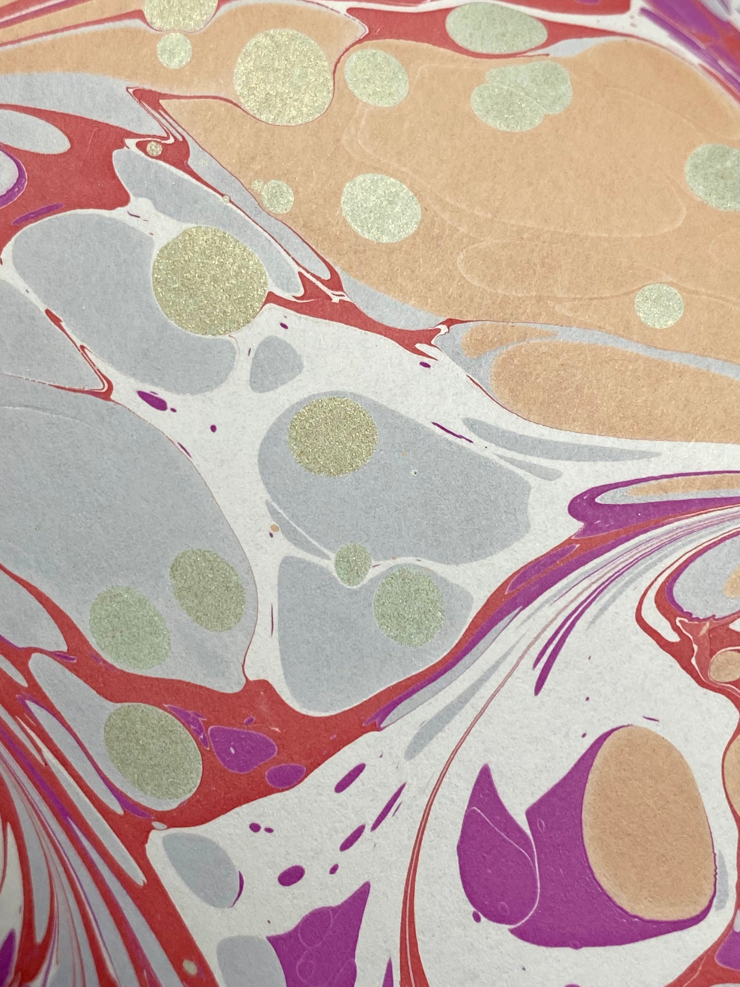 Full Sheet Hand-Marbled Paper P226