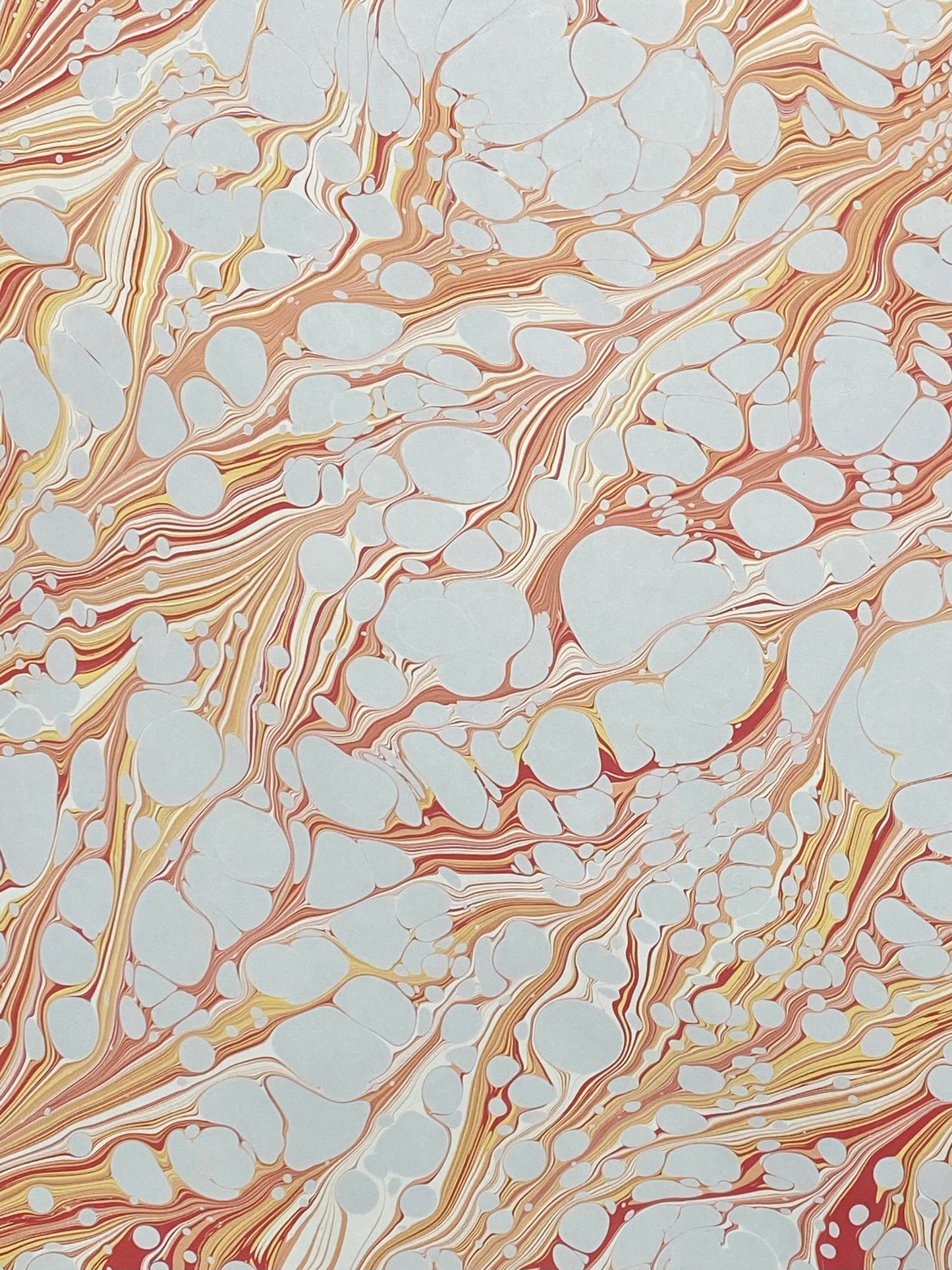 Full Sheet Hand-Marbled Paper P213 - 3 sheets made