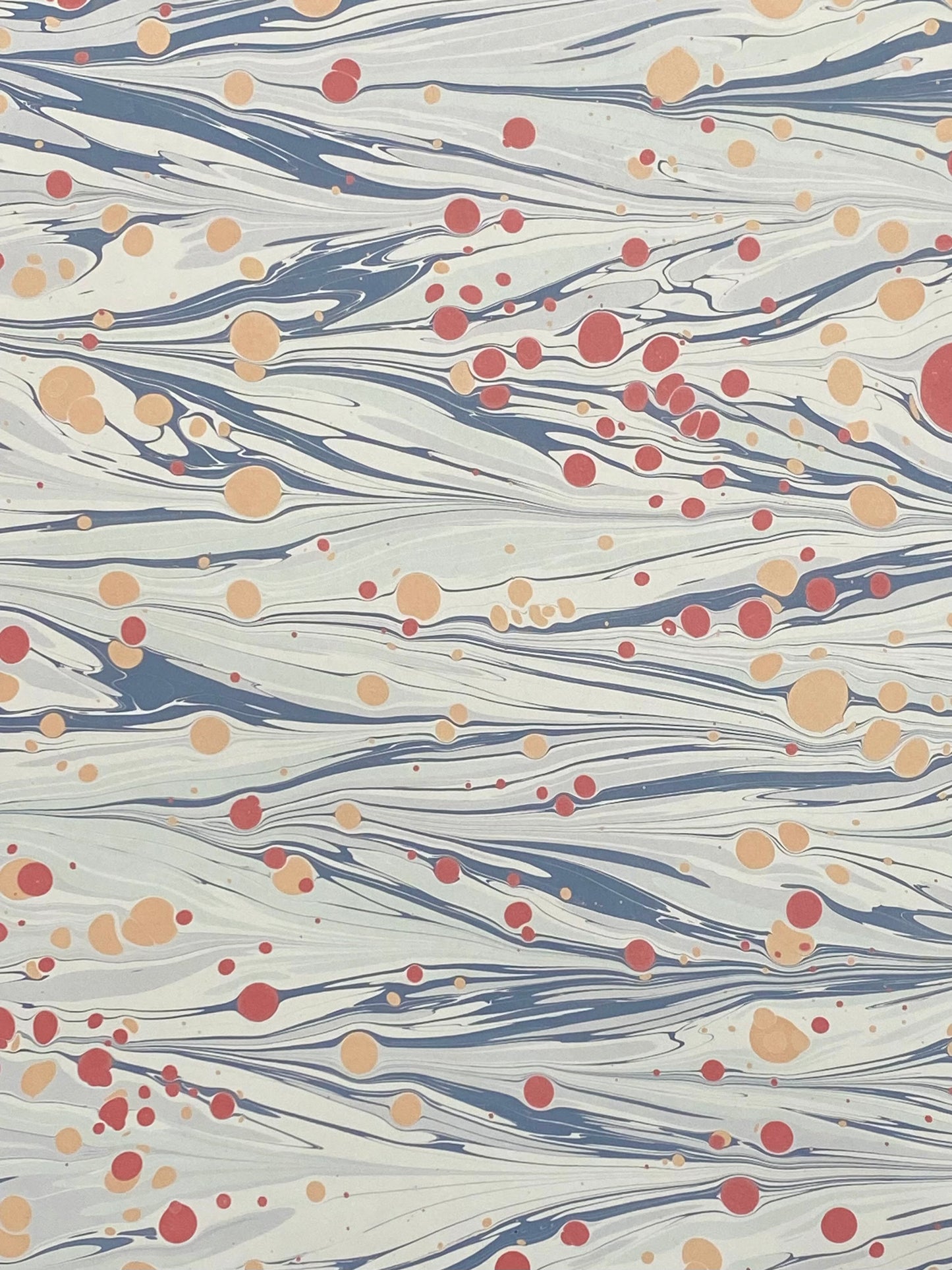 Full Sheet Hand-Marbled Paper P212 - 3 sheets made