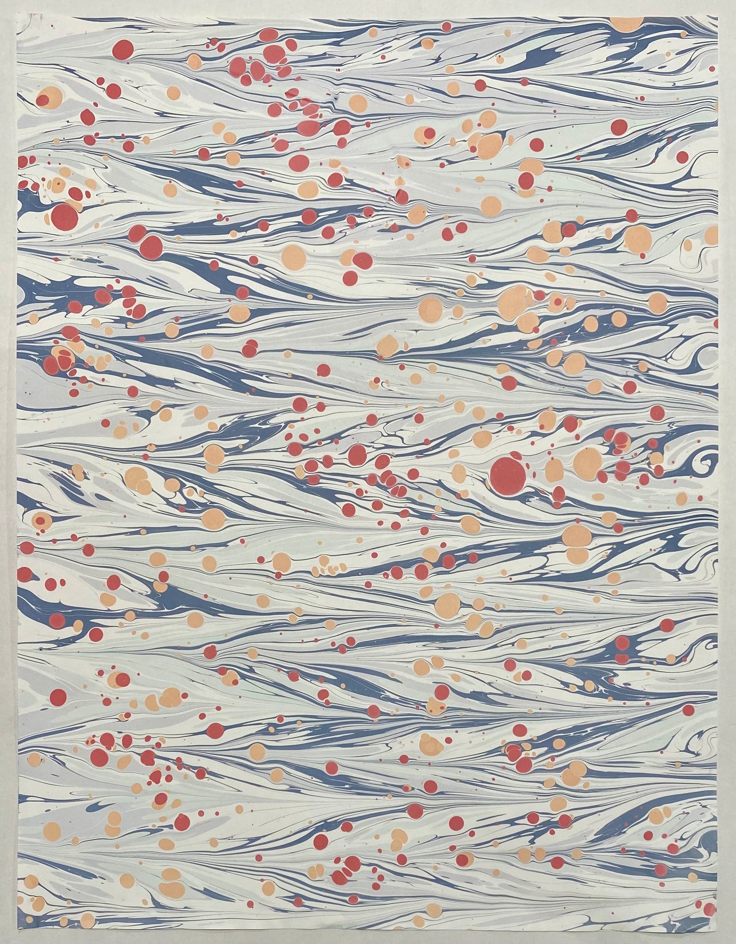 Full Sheet Hand-Marbled Paper P212 - 3 sheets made