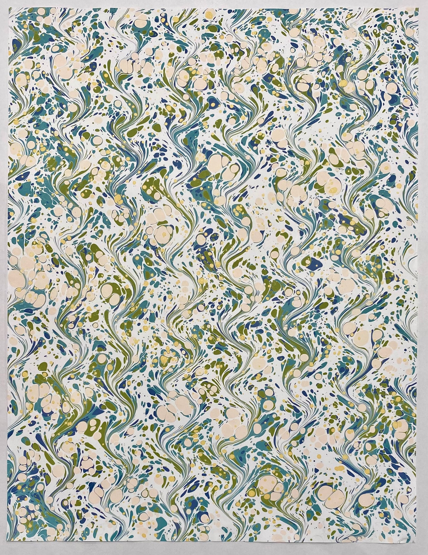 Full Sheet Hand-Marbled Paper P214