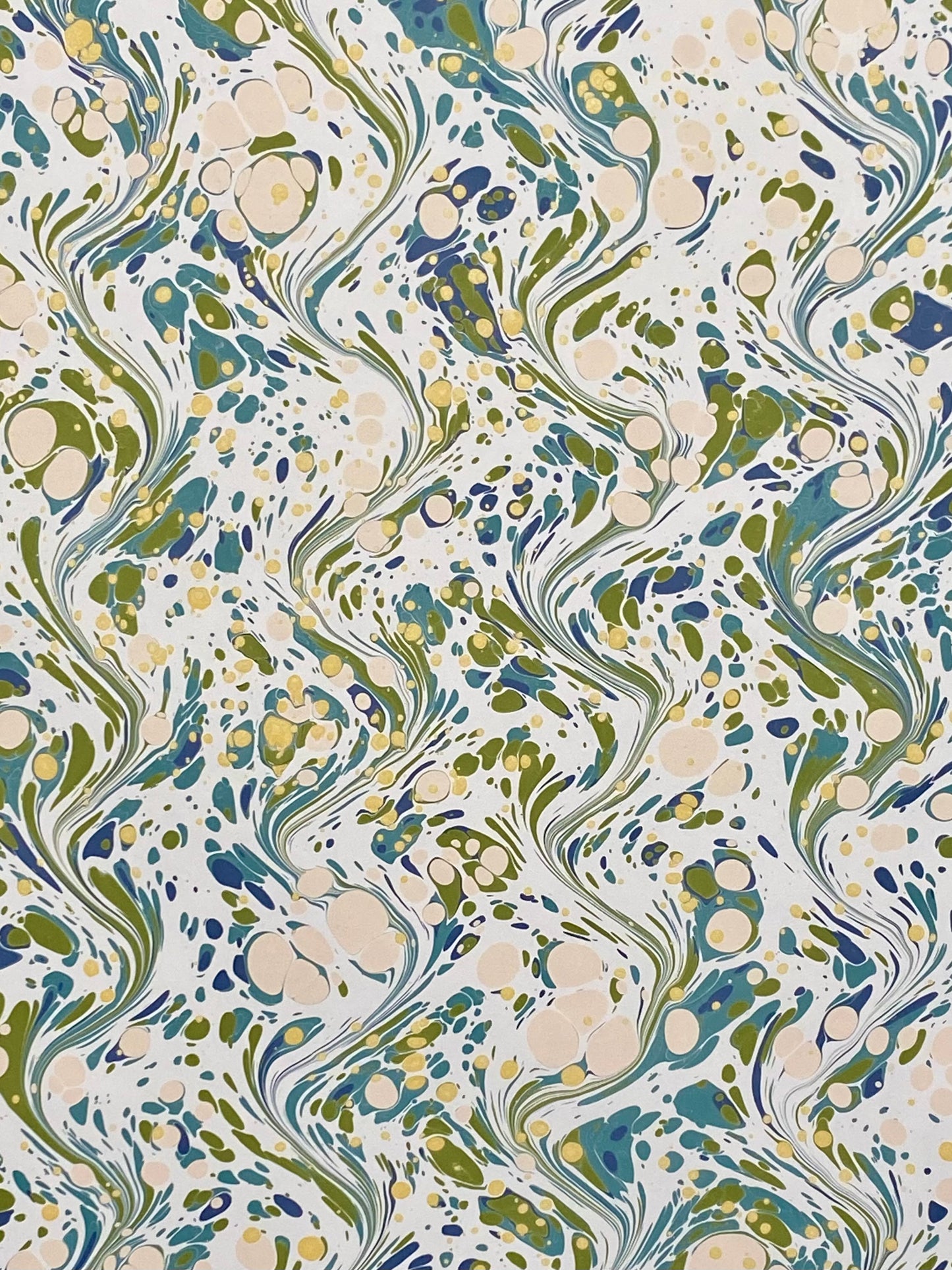 Full Sheet Hand-Marbled Paper P214