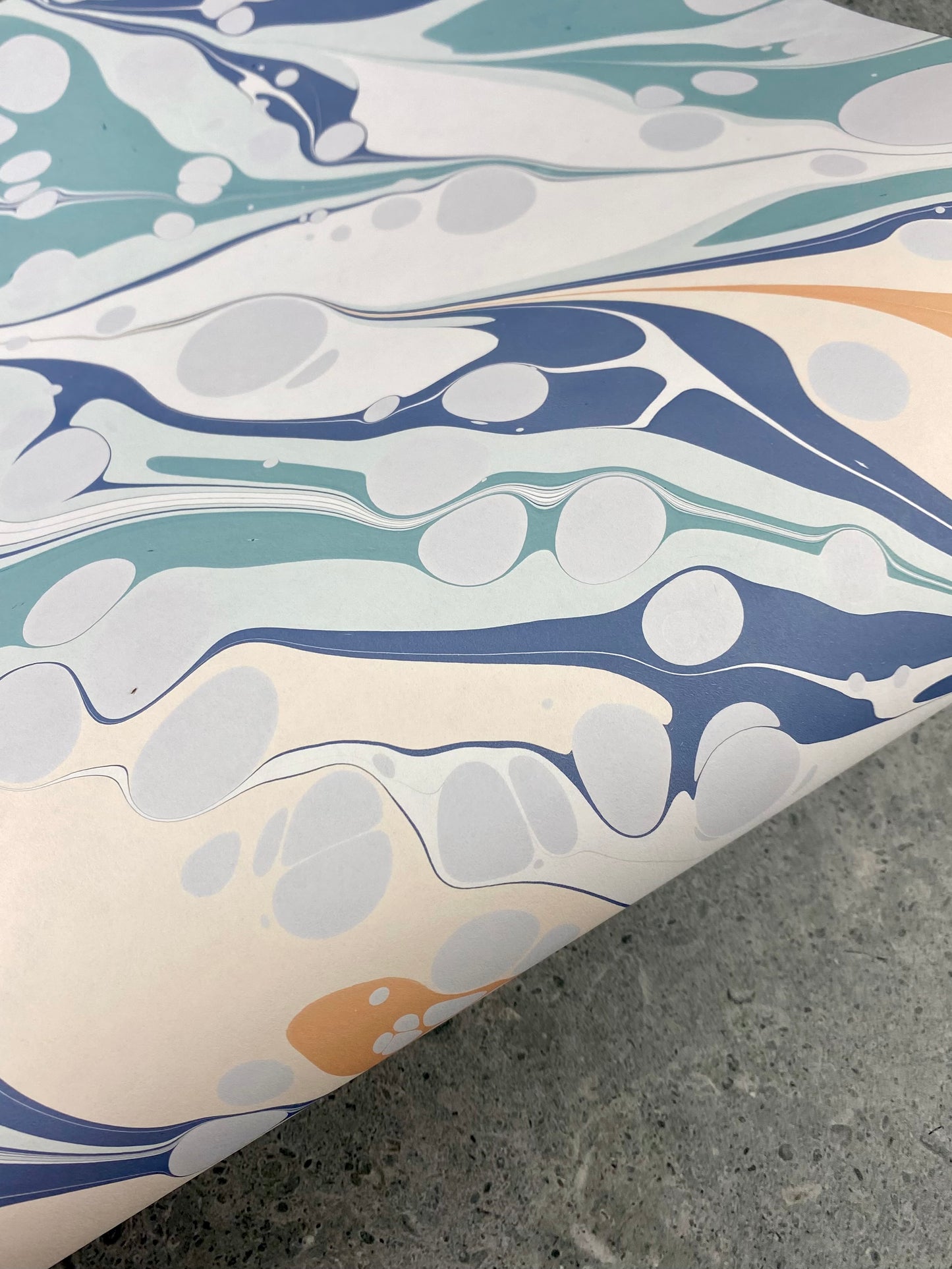 Half Sheet Hand-Marbled Paper P244H
