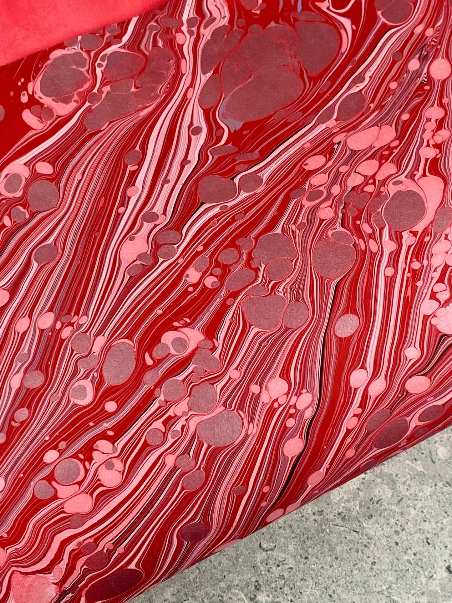 Half Sheet Hand-Marbled Paper P249H