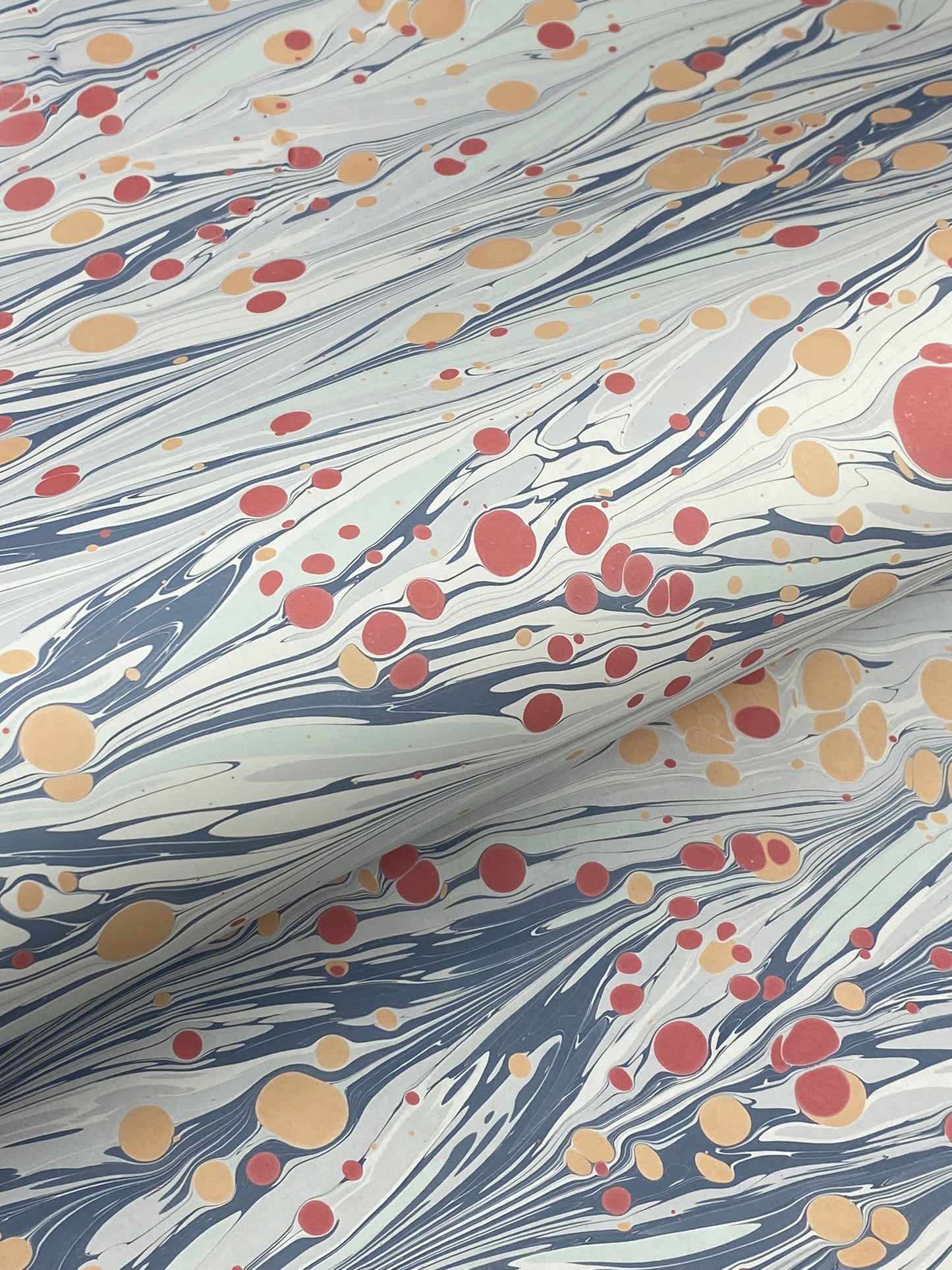 Full Sheet Hand-Marbled Paper P212 - 3 sheets made