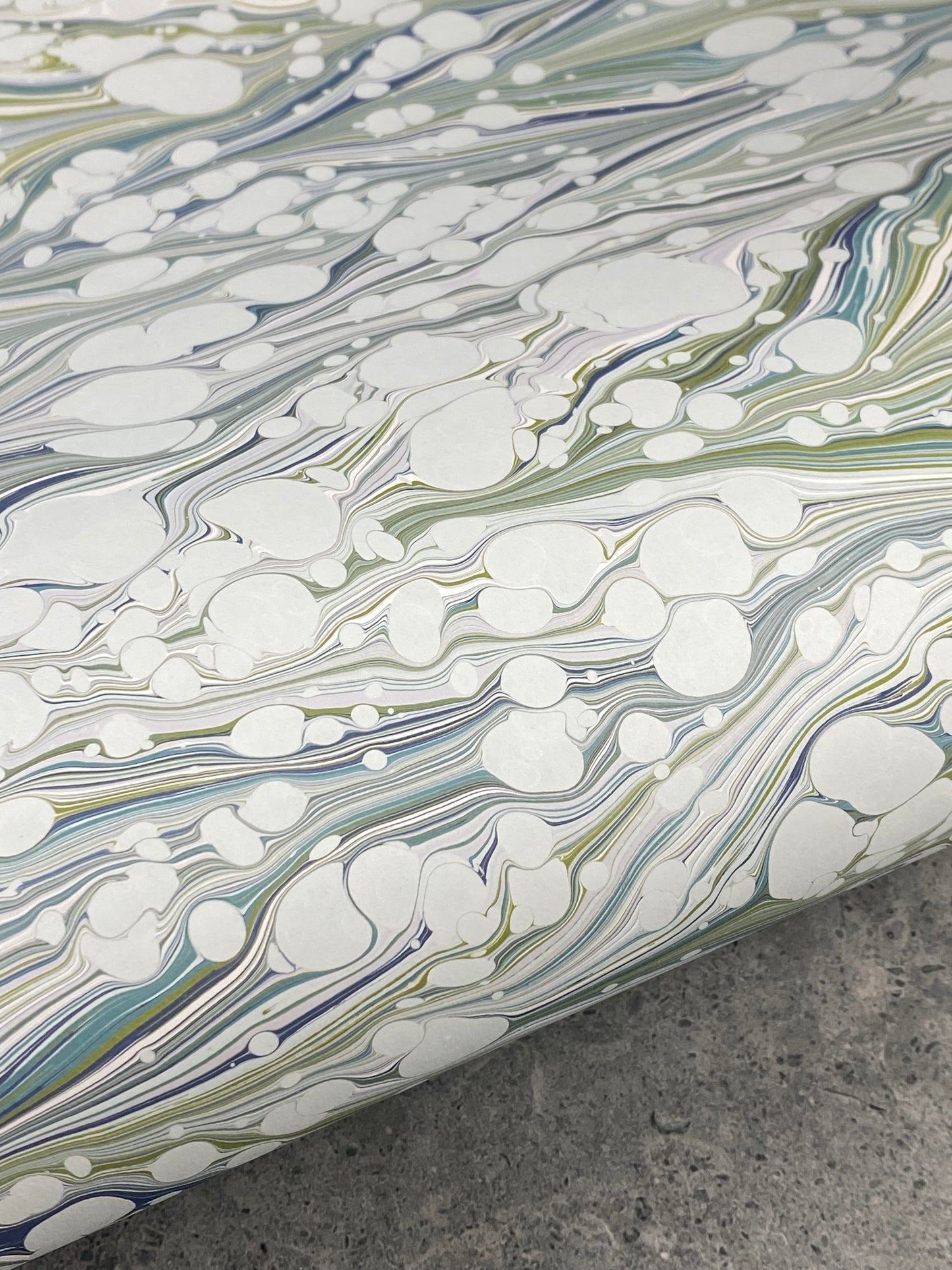 Full Sheet Hand-Marbled Paper P215