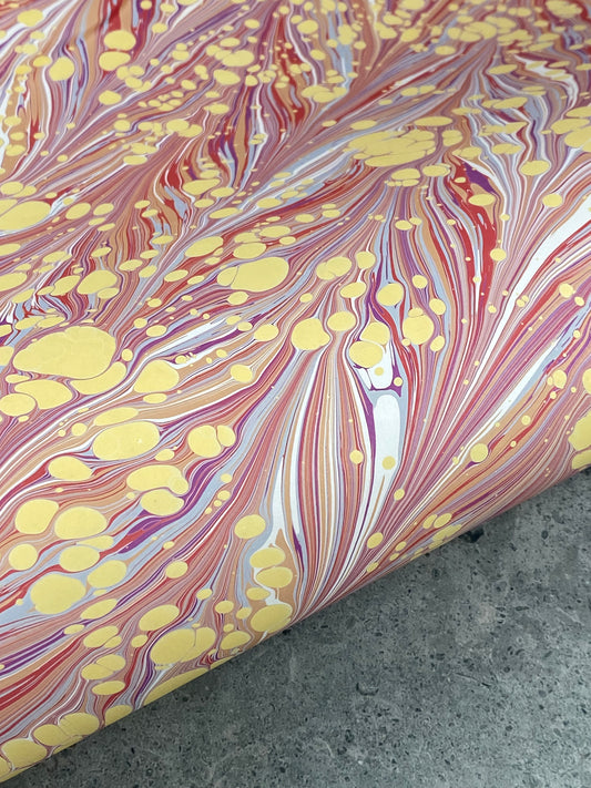 Full Sheet Hand-Marbled Paper P216S