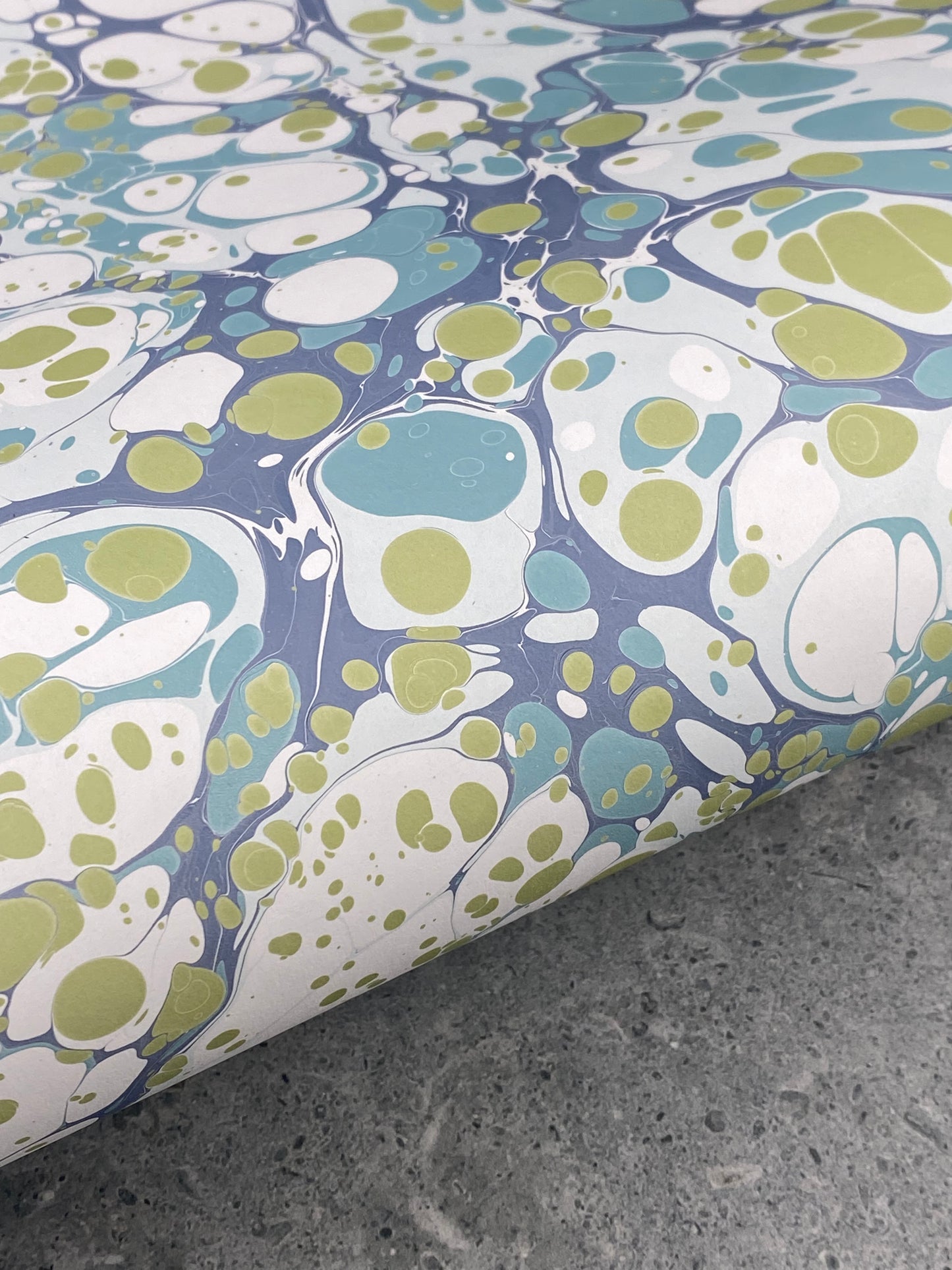 Full Sheet Hand-Marbled Paper P218