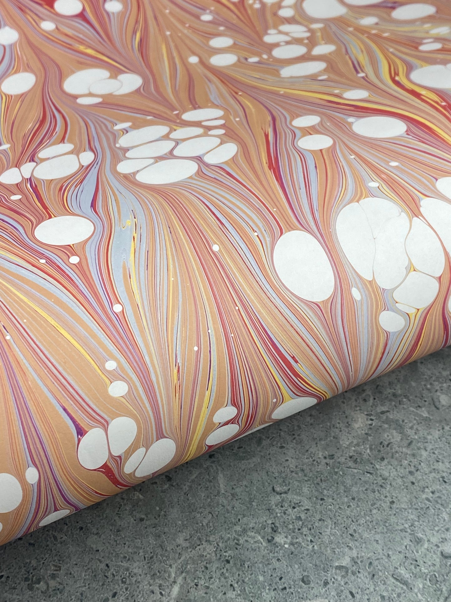 Full Sheet Hand-Marbled Paper P221