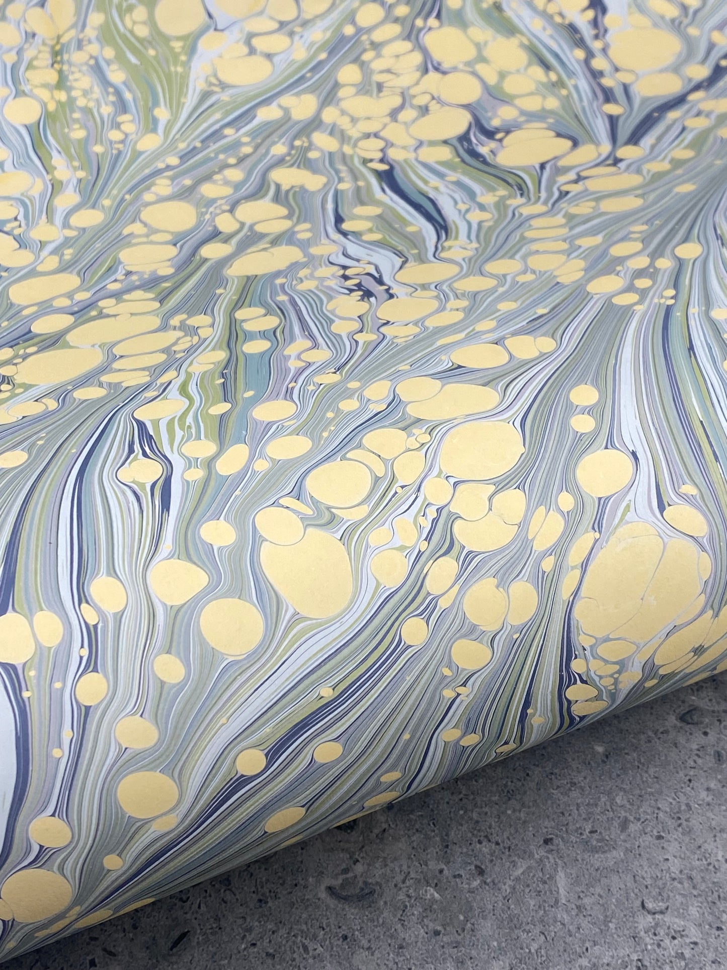 Full Sheet Hand-Marbled Paper P237