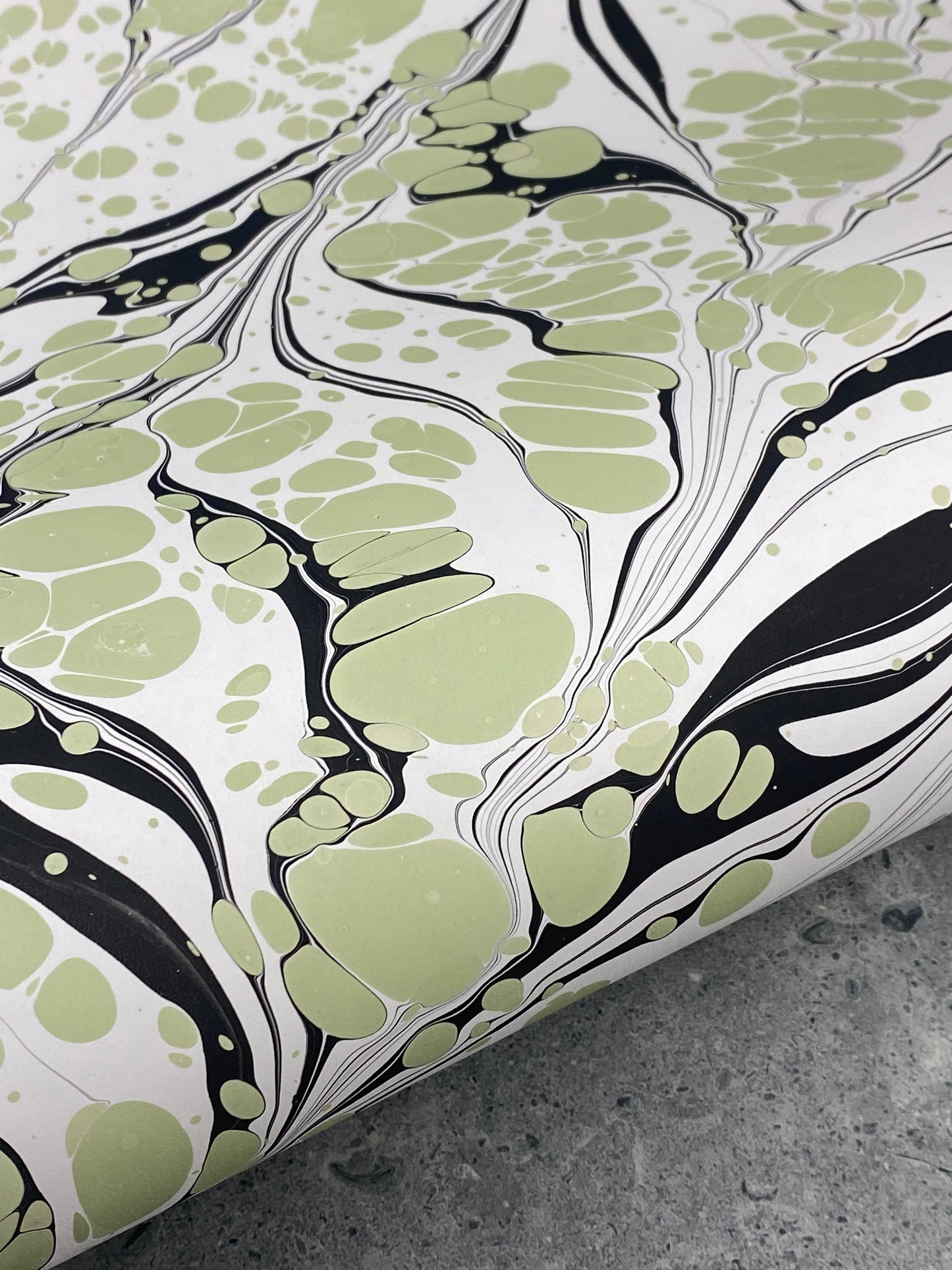 Full Sheet Hand-Marbled Paper P235
