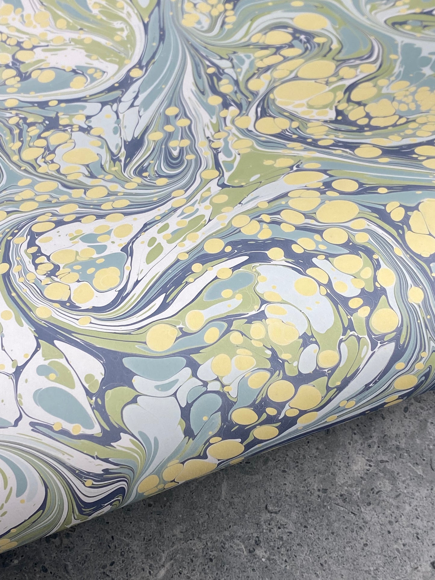 Full Sheet Hand-Marbled Paper P232