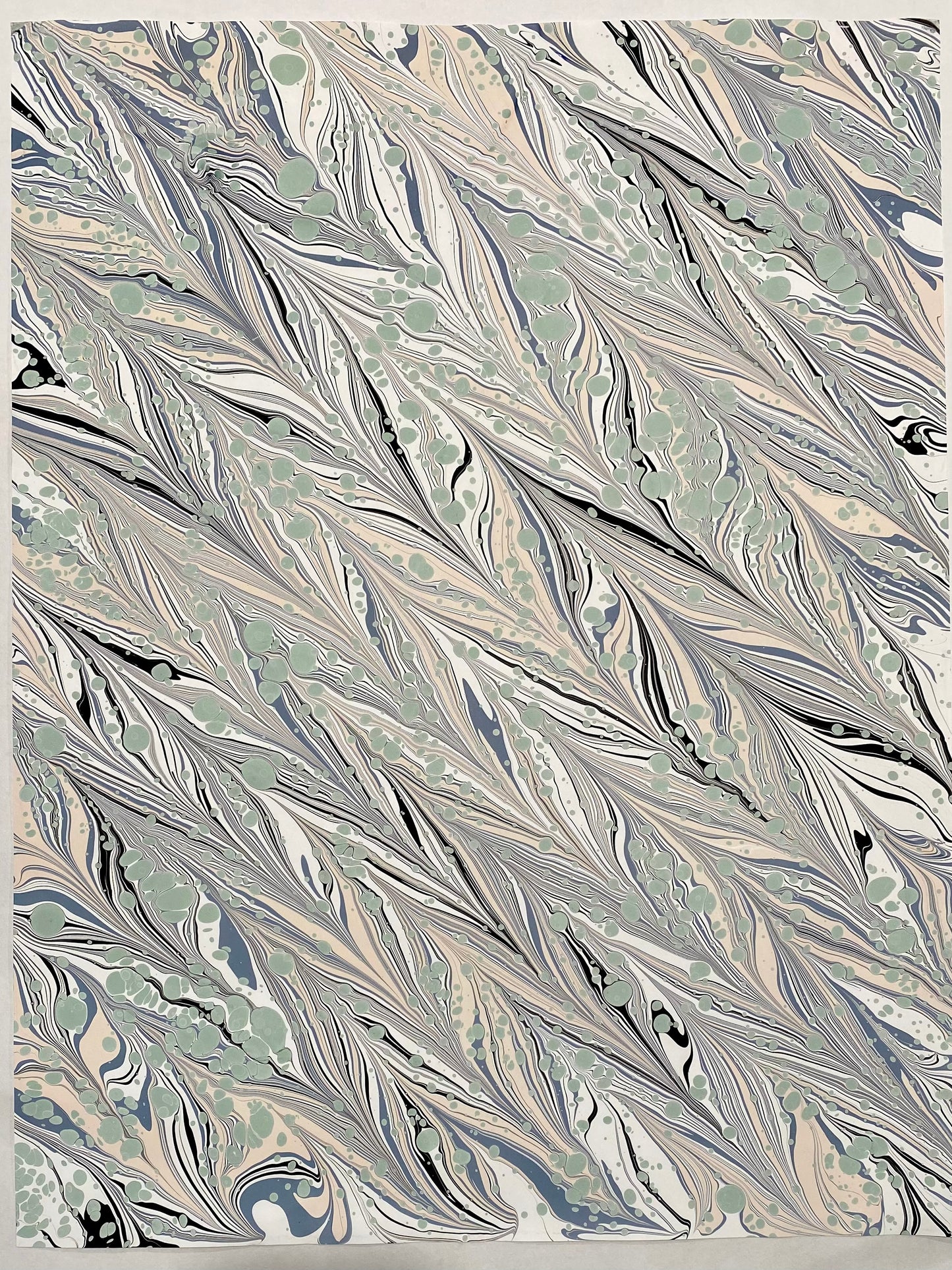 Full Sheet Hand-Marbled Paper P254S