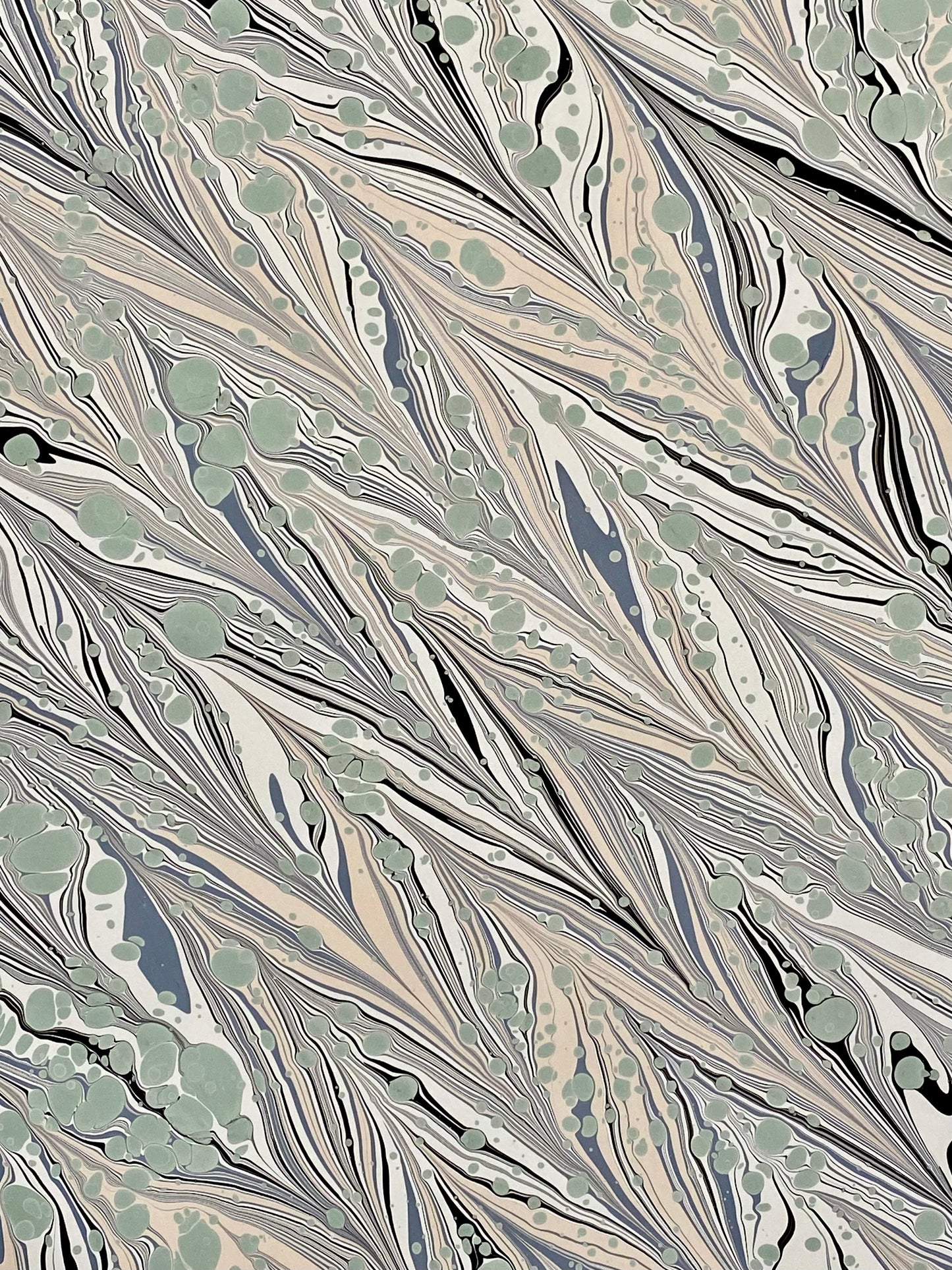 Full Sheet Hand-Marbled Paper P254S