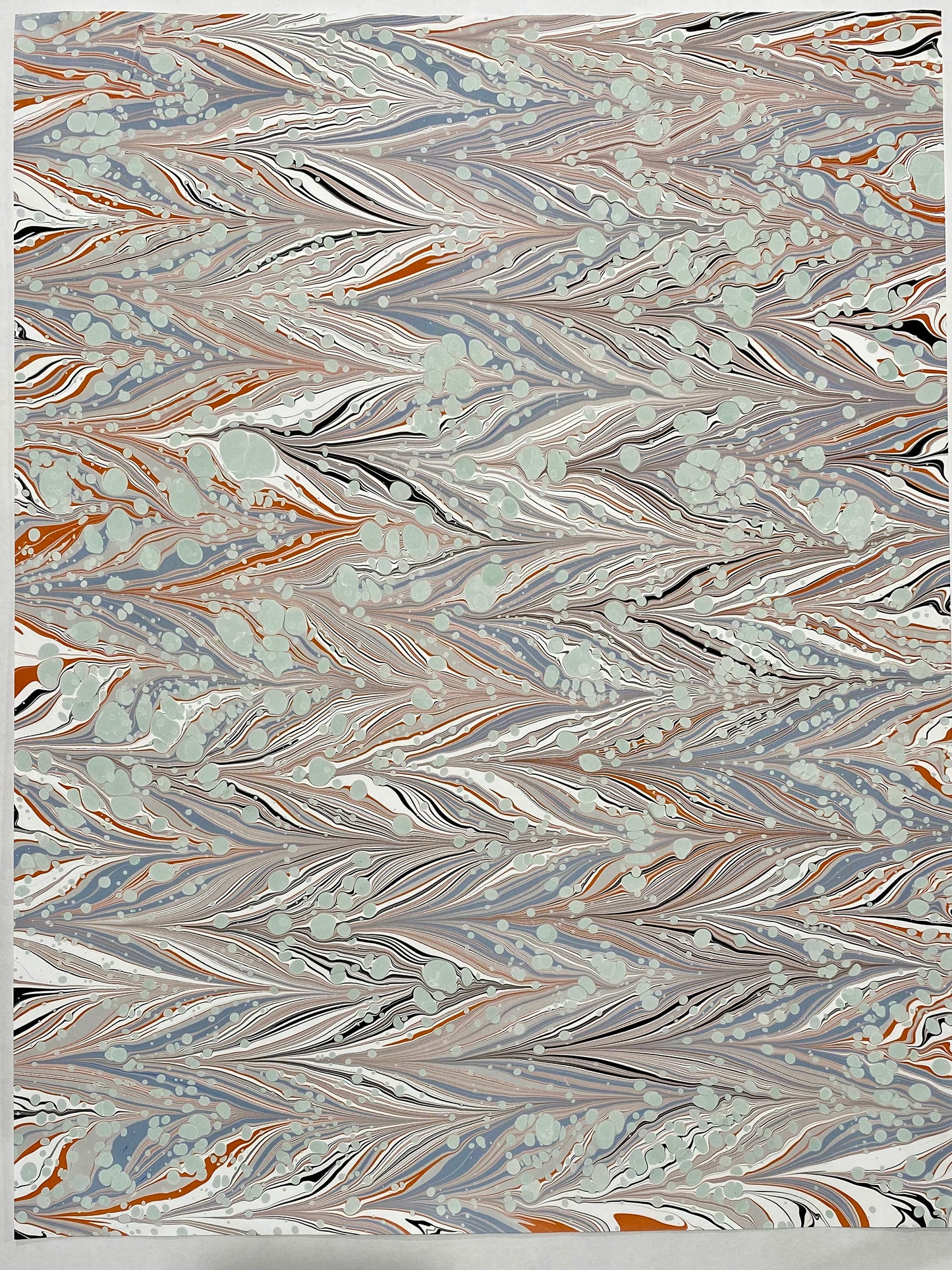 Full Sheet Hand-Marbled Paper P256