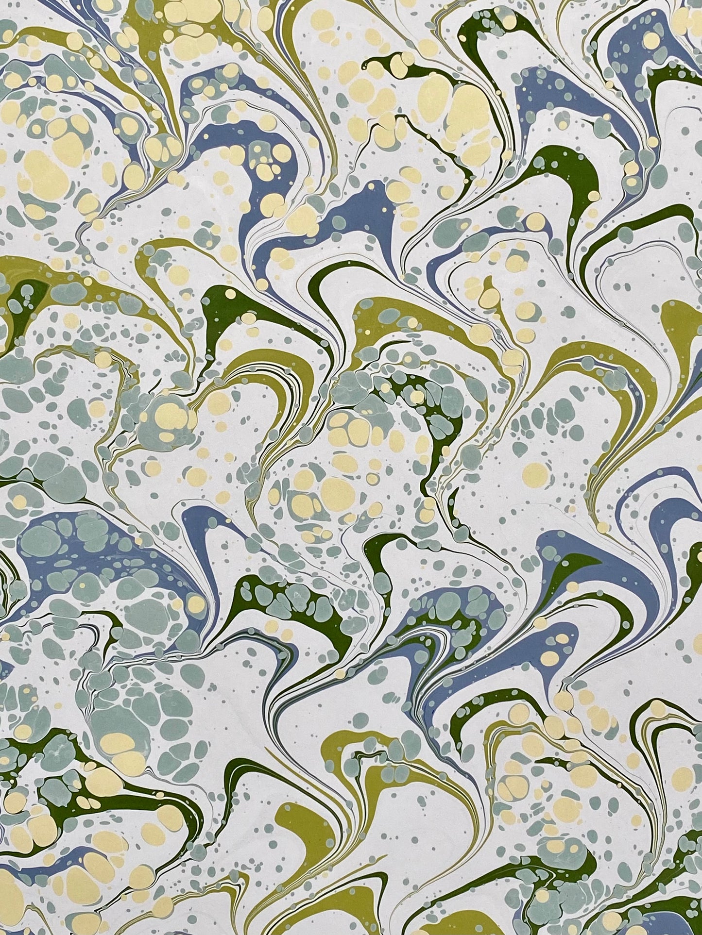 Full Sheet Hand-Marbled Paper P257