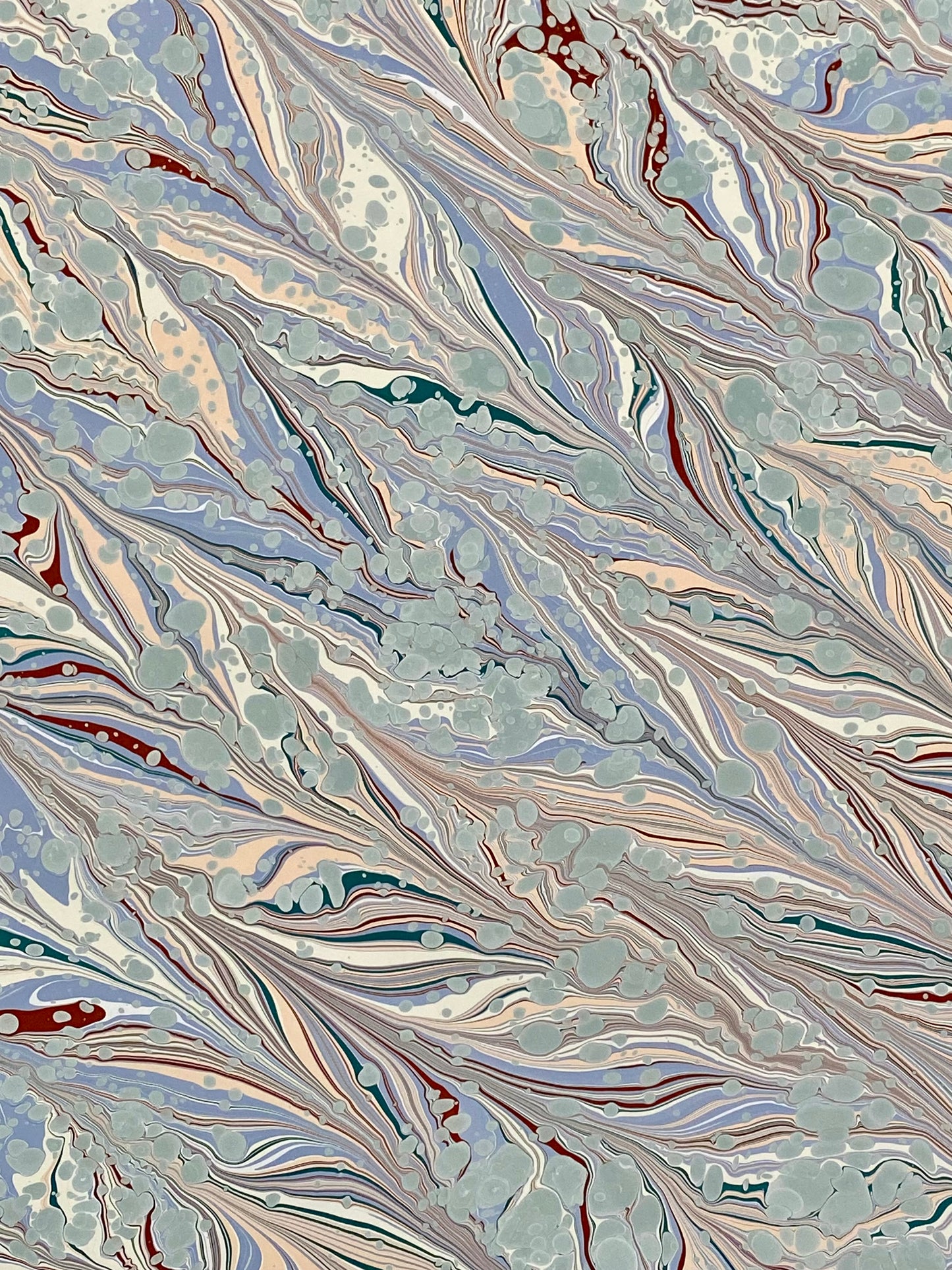Full Sheet Hand-Marbled Paper P258
