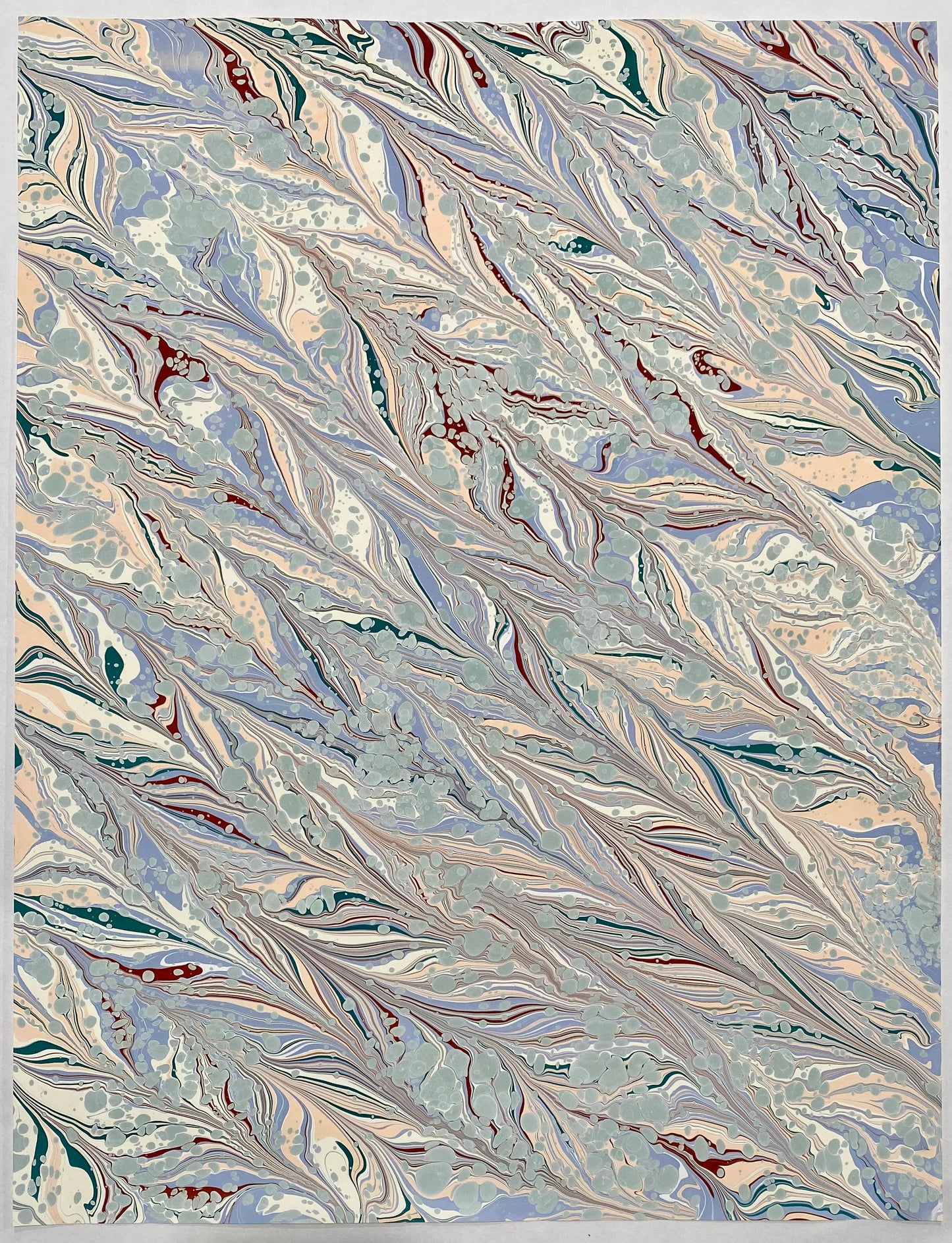 Full Sheet Hand-Marbled Paper P258