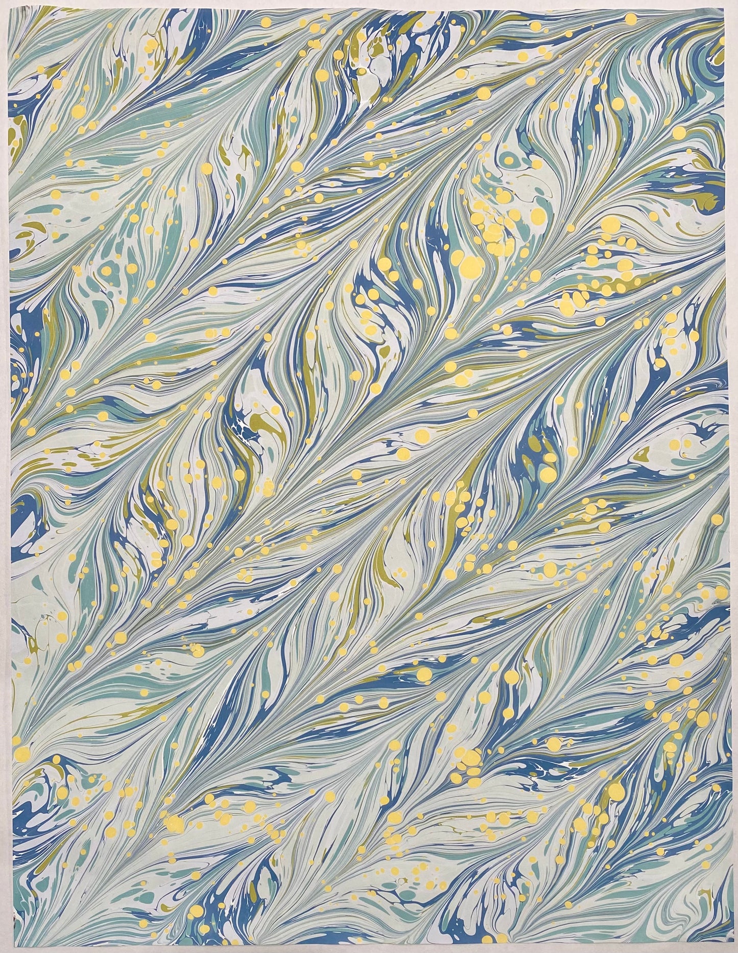 Full Sheet Hand-Marbled Paper P270