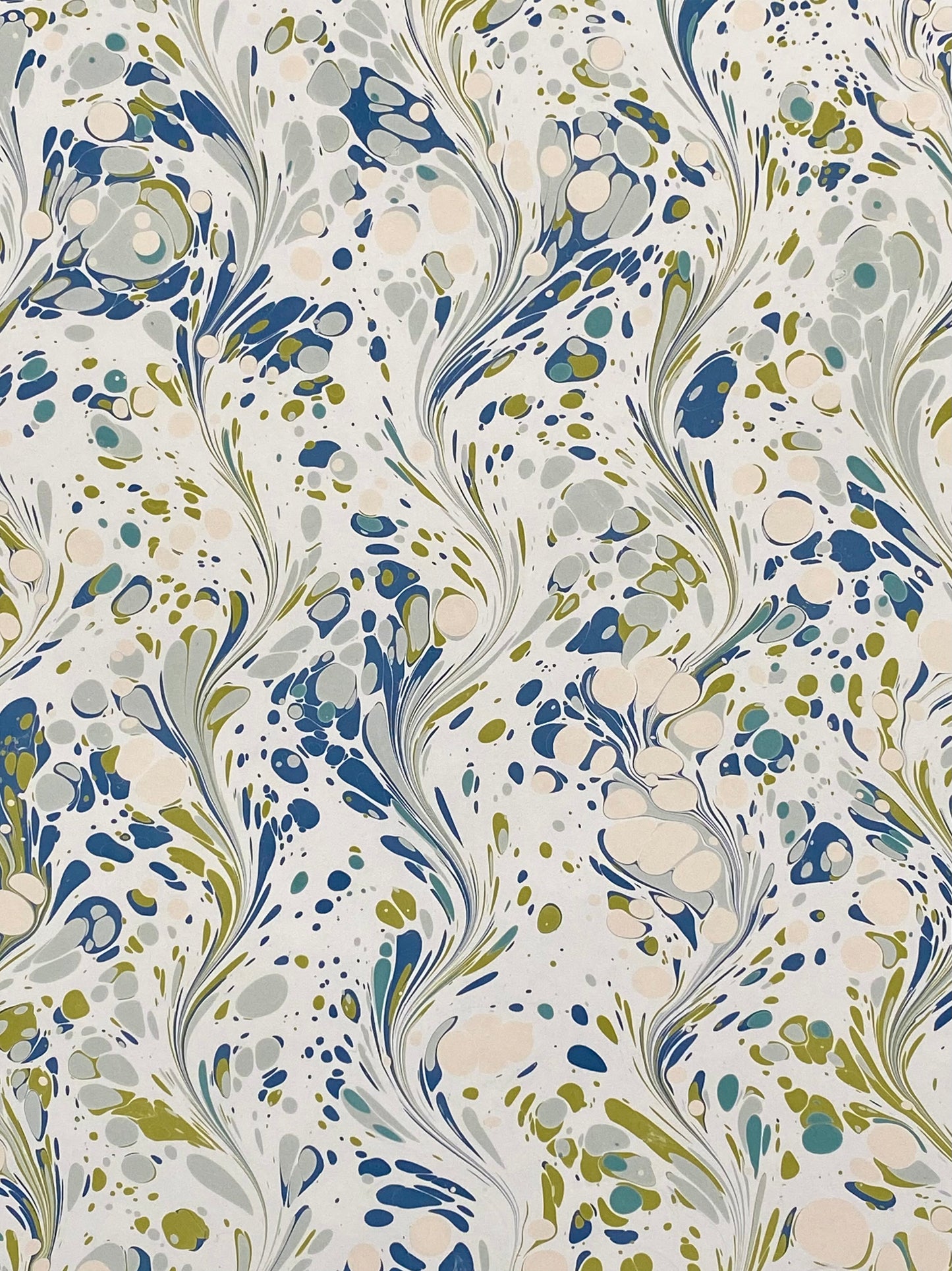 Full Sheet Hand-Marbled Paper P266