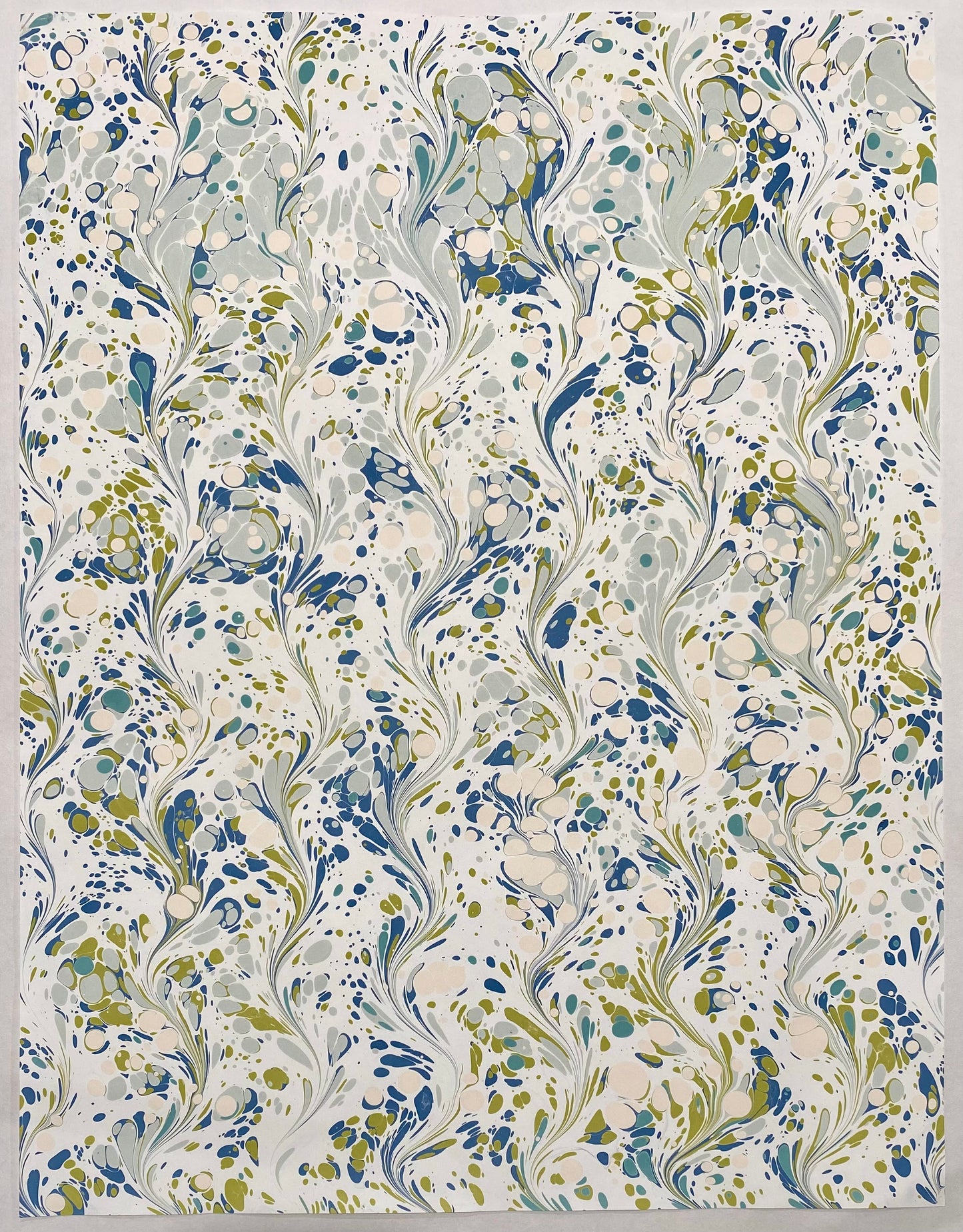 Full Sheet Hand-Marbled Paper P266
