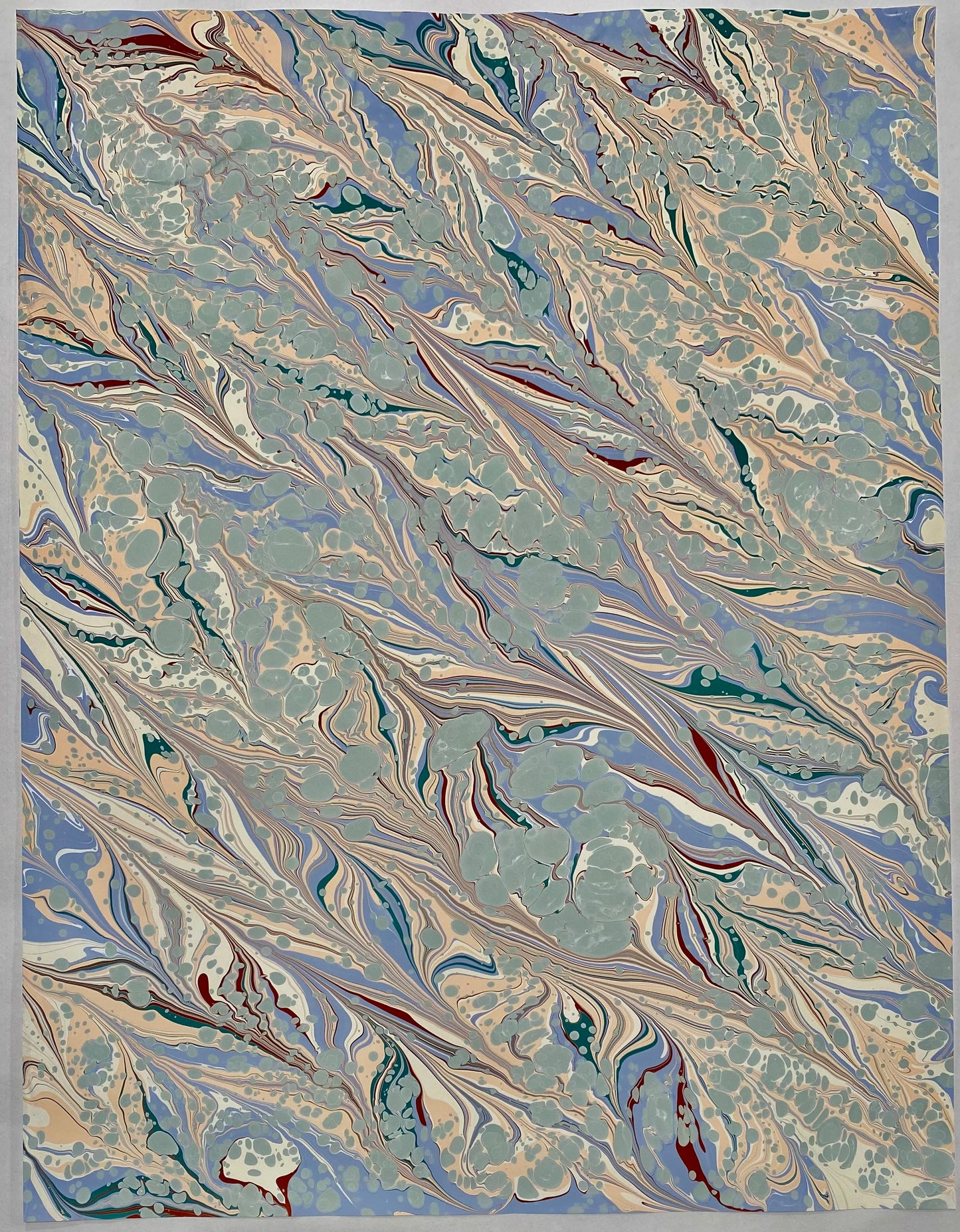 Full Sheet Hand-Marbled Paper P272S