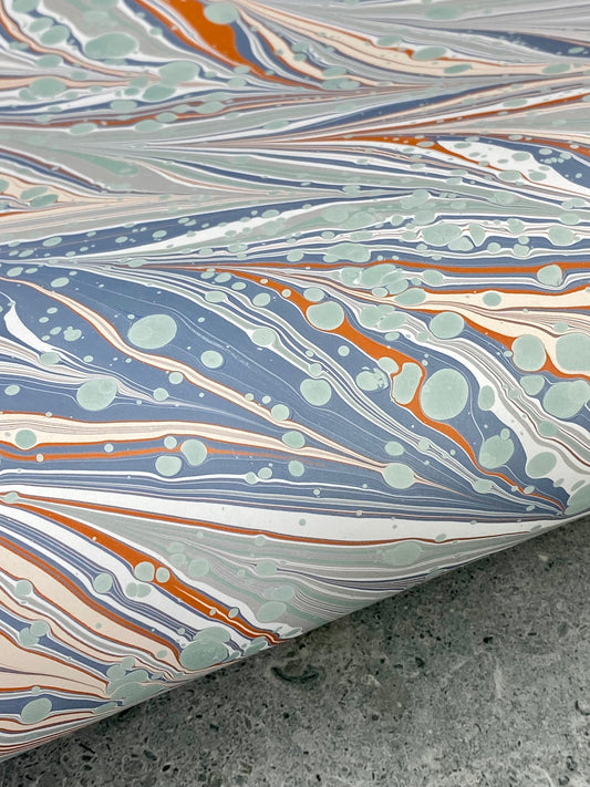 Full Sheet Hand-Marbled Paper P253S