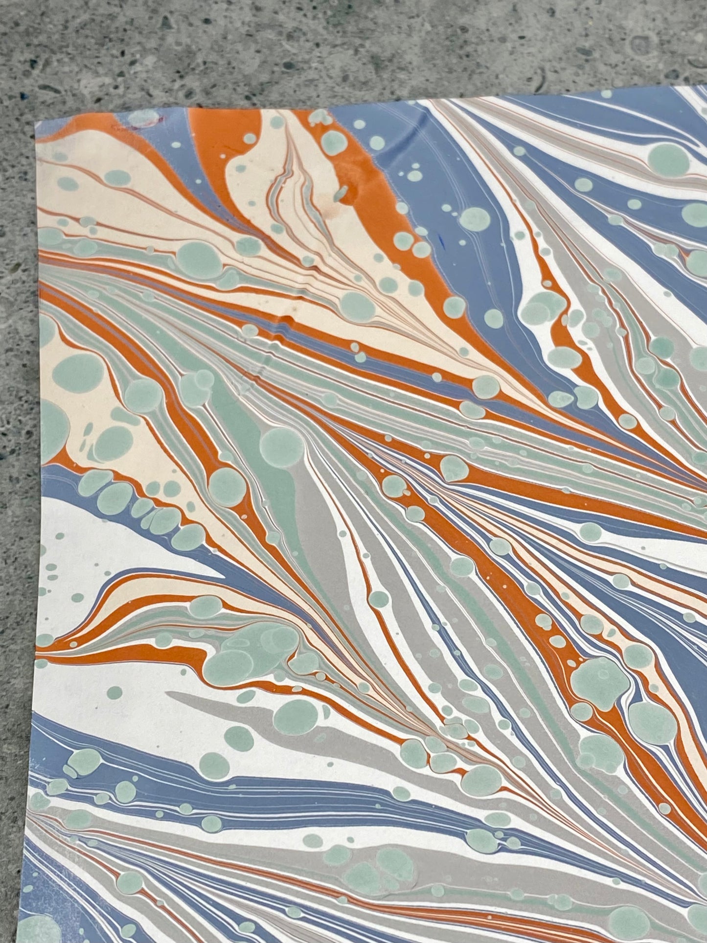 Full Sheet Hand-Marbled Paper P253S