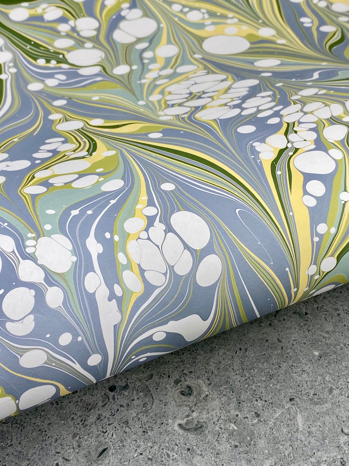 Full Sheet Hand-Marbled Paper P255
