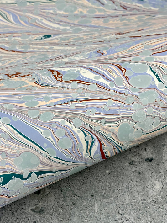 Full Sheet Hand-Marbled Paper P258
