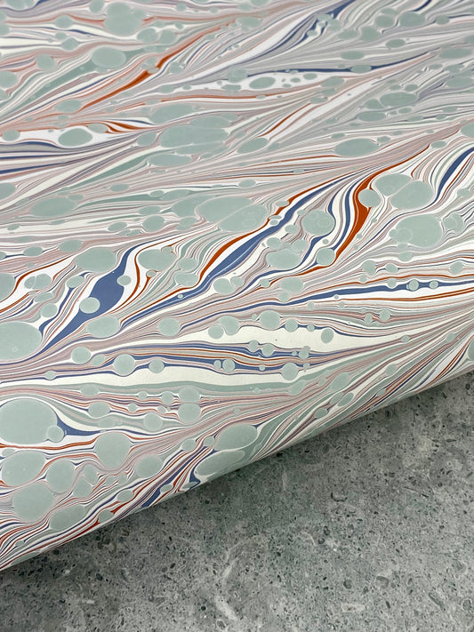 Full Sheet Hand-Marbled Paper P259