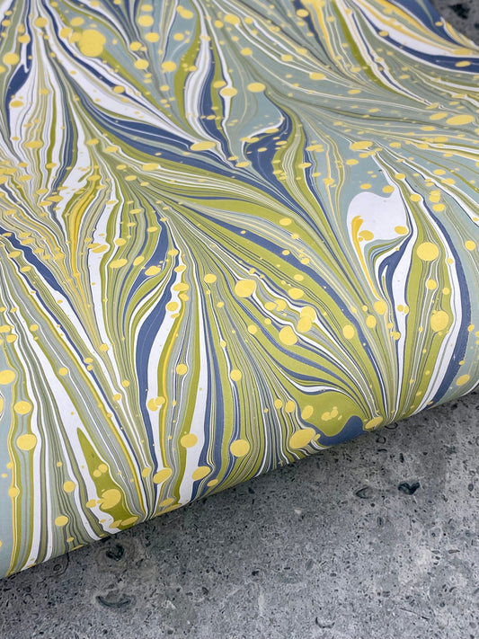 Full Sheet Hand-Marbled Paper P260