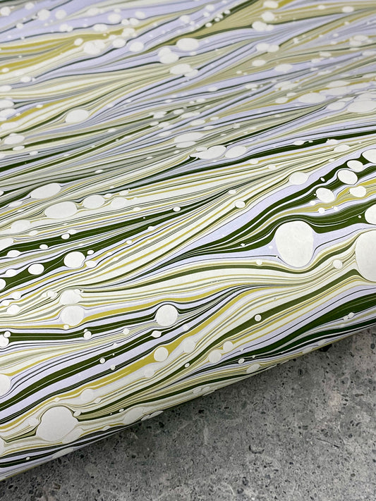 Full Sheet Hand-Marbled Paper P261