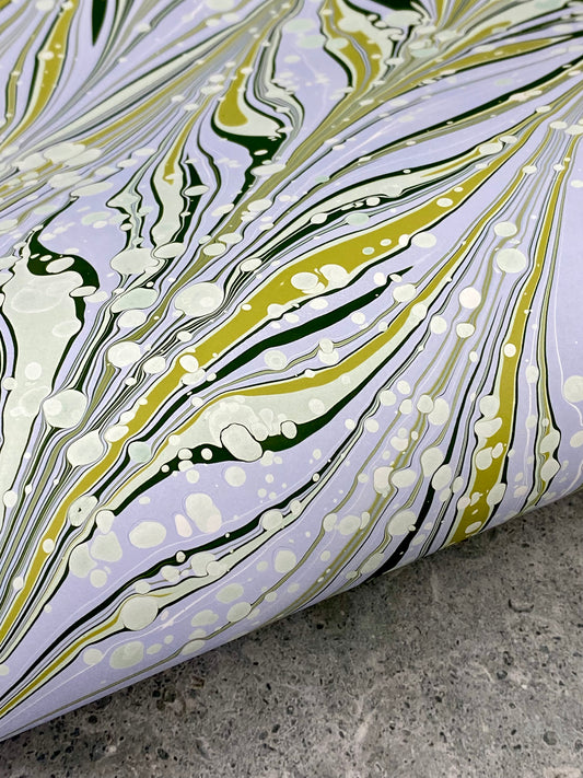 Full Sheet Hand-Marbled Paper P262