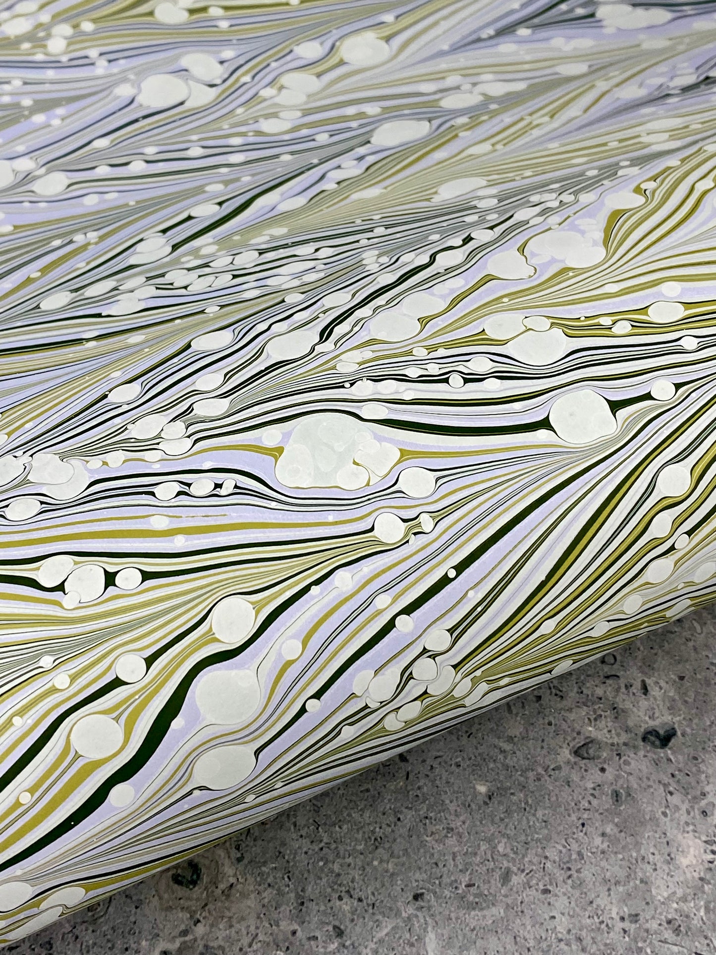 Full Sheet Hand-Marbled Paper P264