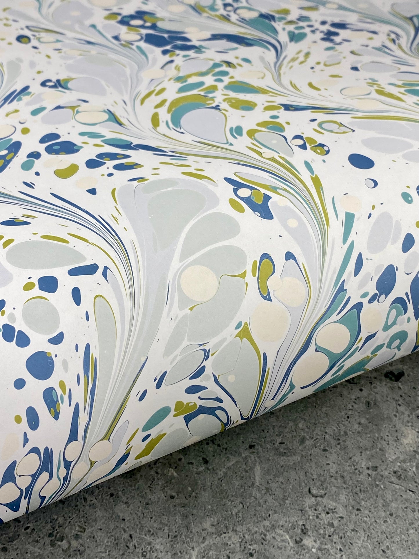 Full Sheet Hand-Marbled Paper P265