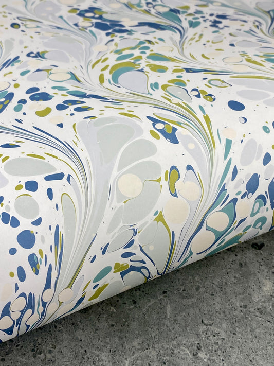 Full Sheet Hand-Marbled Paper P265