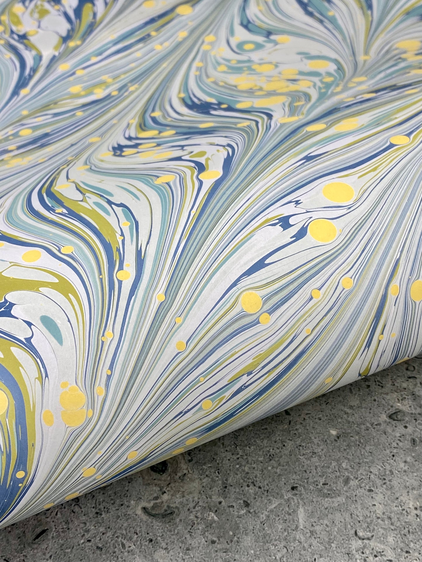 Full Sheet Hand-Marbled Paper P270