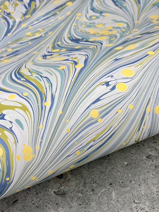 Full Sheet Hand-Marbled Paper P270