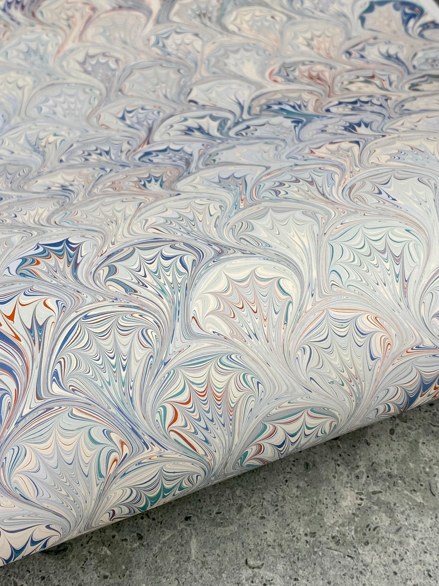 Full Sheet Hand-Marbled Paper P269