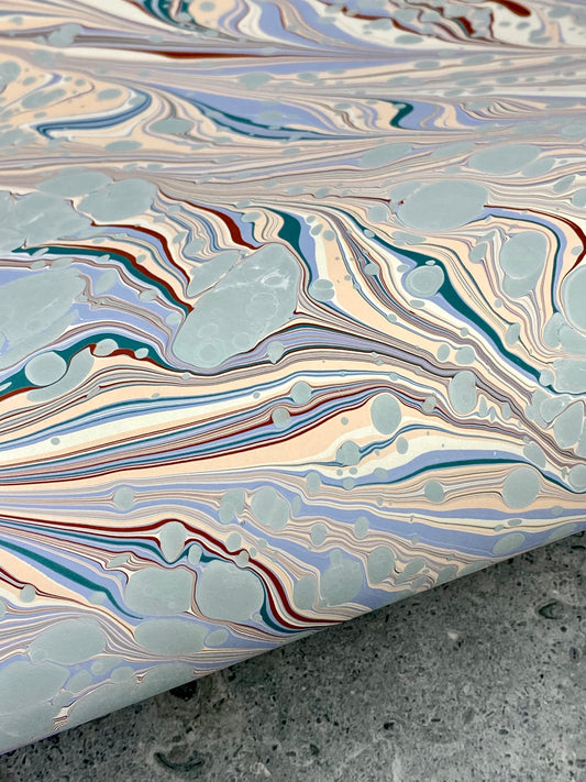 Full Sheet Hand-Marbled Paper P272S